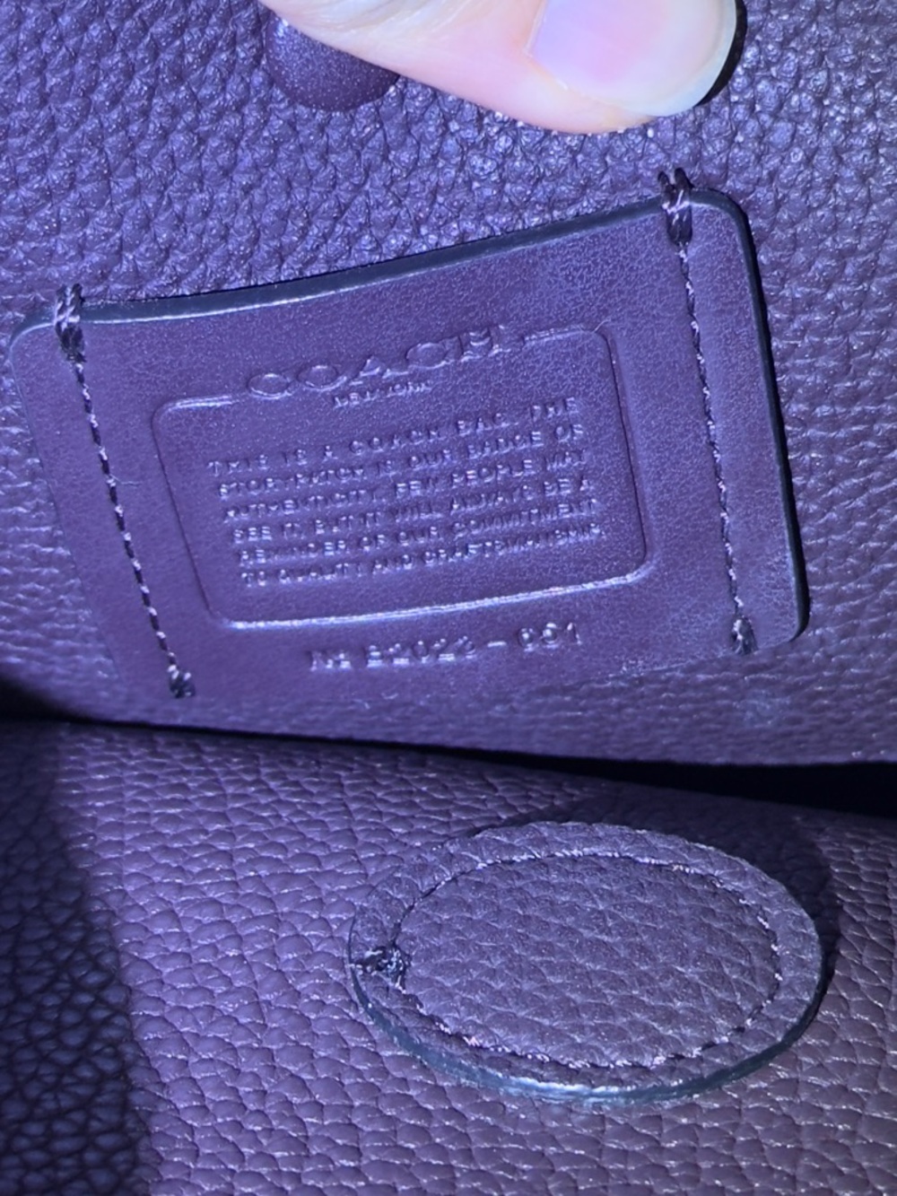 Coach Black/Brown Leather Turnlock Bucket Bag-Saddle Brown Interior- Style 91122 - Picture 6 of 15